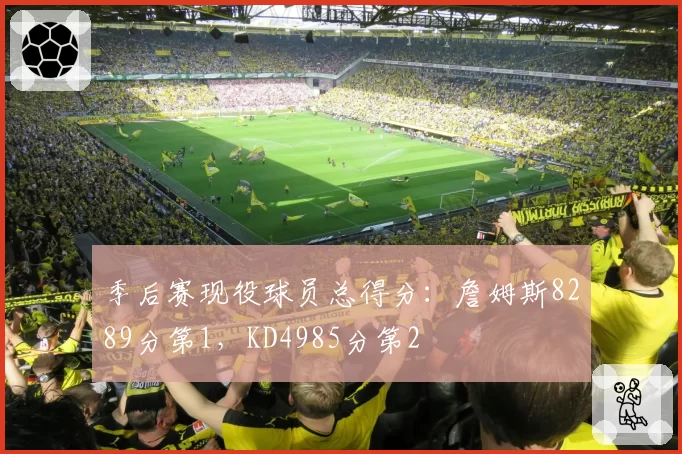 季后赛现役球员总得分：詹姆斯8289分第1，KD4985分第2